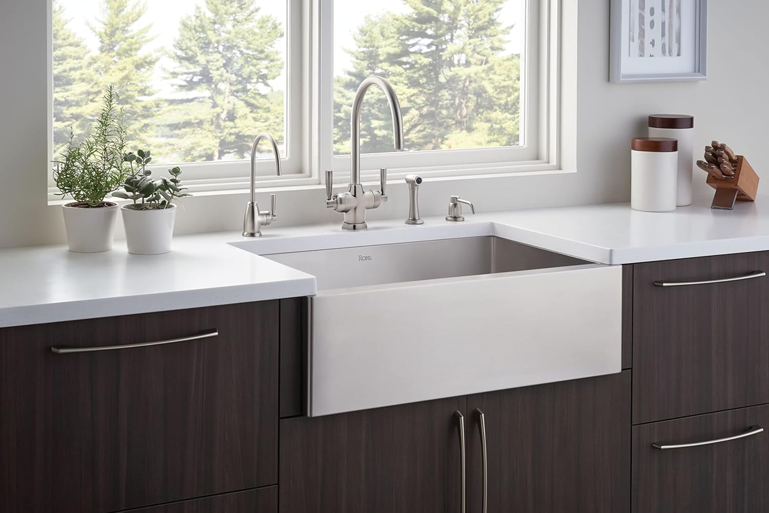 KIT ROHL PERRIN & ROWE HOLBORN CONTEMPORARY KITCHEN MIMAS HOT WATER DISPENSER FAUCET WITH SINGLE LEVER AND"J" SPOUT COMPLETE WITH HOT WATER TANK AND FILTER IN SATIN ENGLISH GOLD