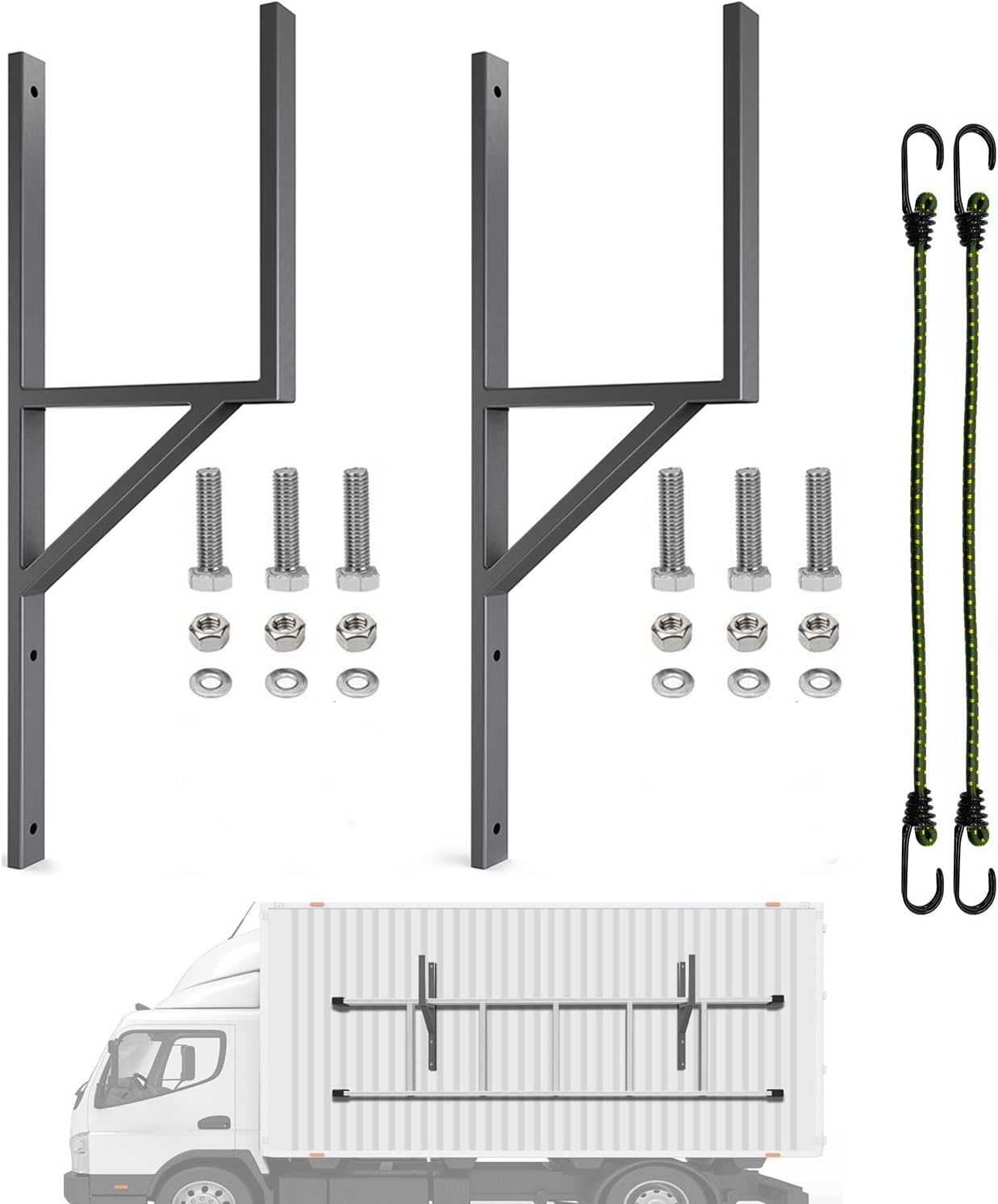 Heavy Duty Side Mount Trailer Ladder Rack for Enclosed Cargo Trailer
