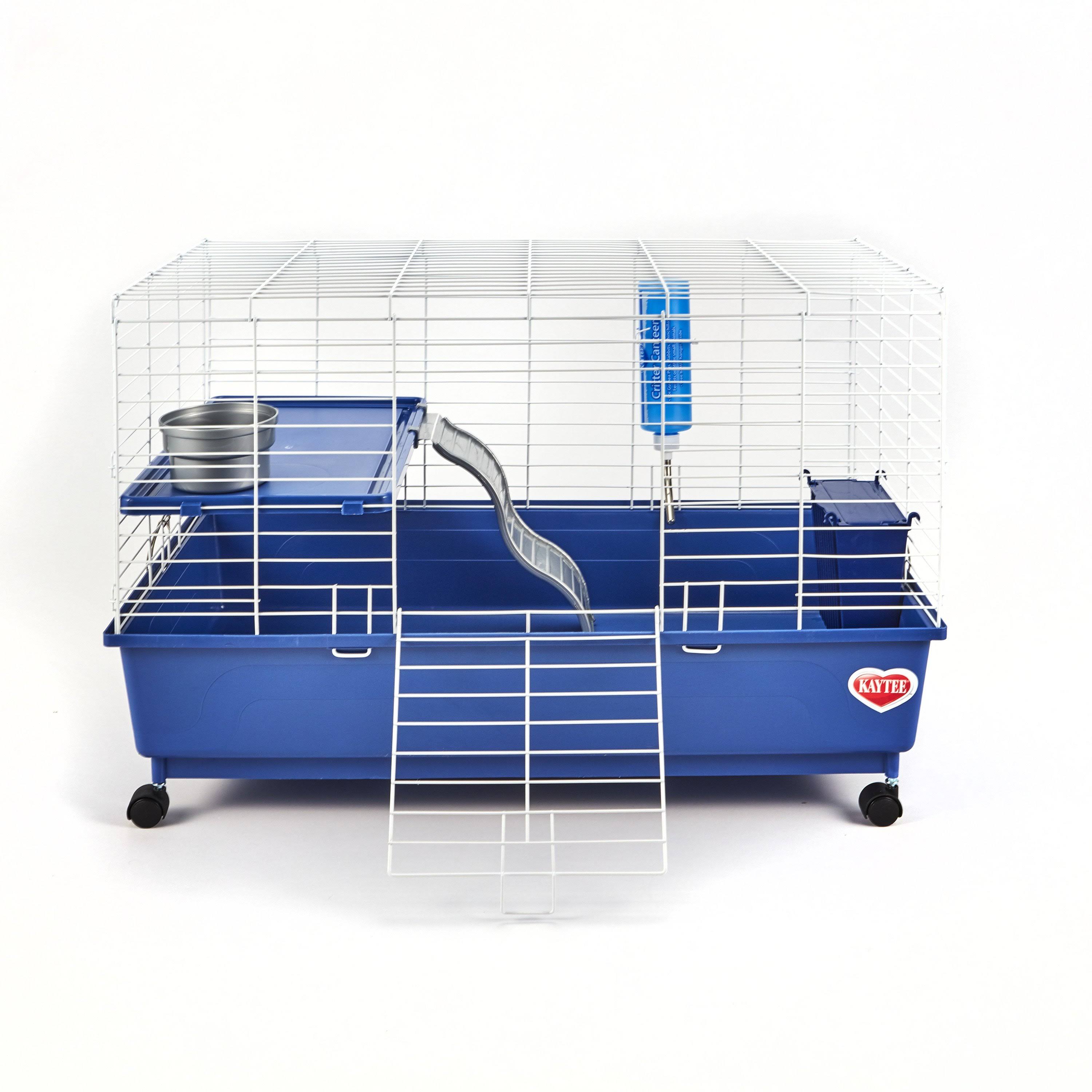 Kaytee My First Home Deluxe Guinea Pig 2-Level Cage with Wheels