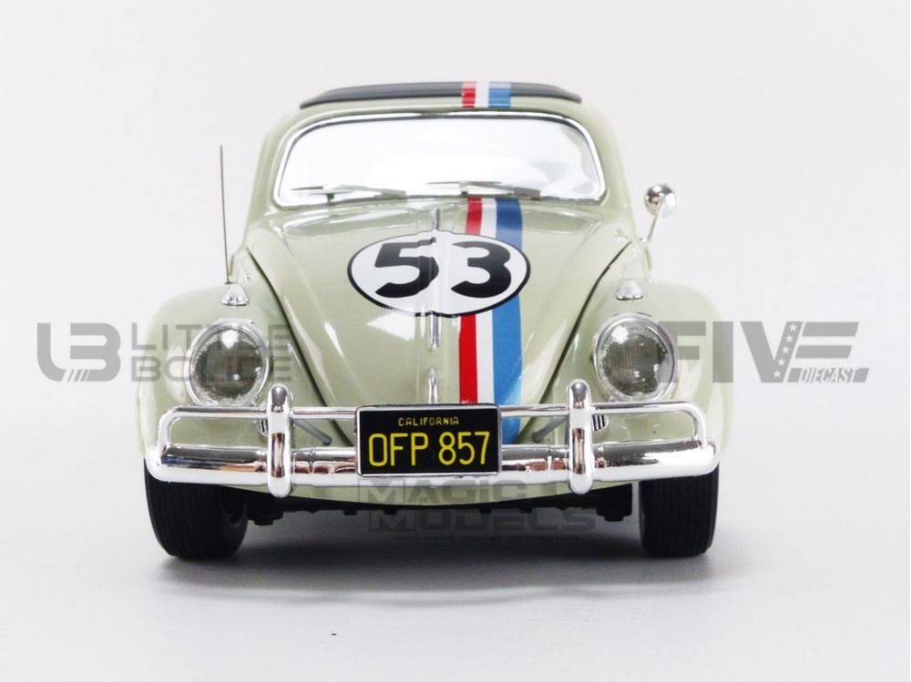 #BCJ94 Hot Wheels Elite Herbie, The Love Bug 1/18 Scale Die Cast Car