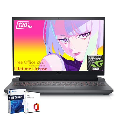 Dell G15 Gaming Laptop, 15.6" FHD Display, Backlit Keyboard, Wi-Fi 6, Dolby Audio, Windows 11 Pro, with Cleaning Kit