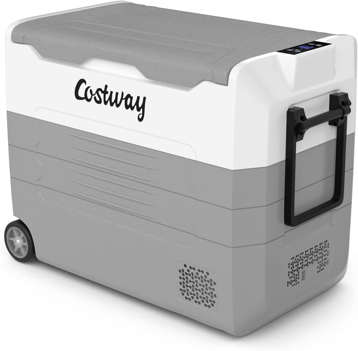 ARLIME 12 Volt Car Refrigerator, 58 Quart (55L) Electric Cooler and Freezer(-4℉~68℉), Portable Car Freezer 12/24V DC & 110/240V AC Travel Refrigerator for Car, Truck, RV, Camping, Home Use(Black)