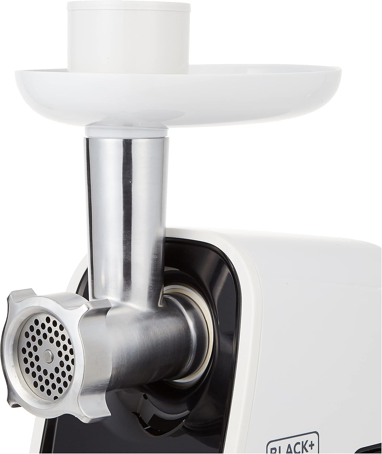 BLACK+DECKER FM1500-B5 1500W Meat Mincer/Grinder, 220V (Not For Usa - European Cord), White