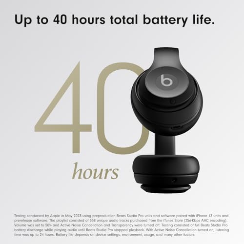 Beats Studio Pro - Wireless Bluetooth Noise Cancelling Headphones - Personalized Spatial Audio, USB-C Lossless Audio, Apple & Android Compatibility, Up to 40 Hours Battery Life - Sandstone