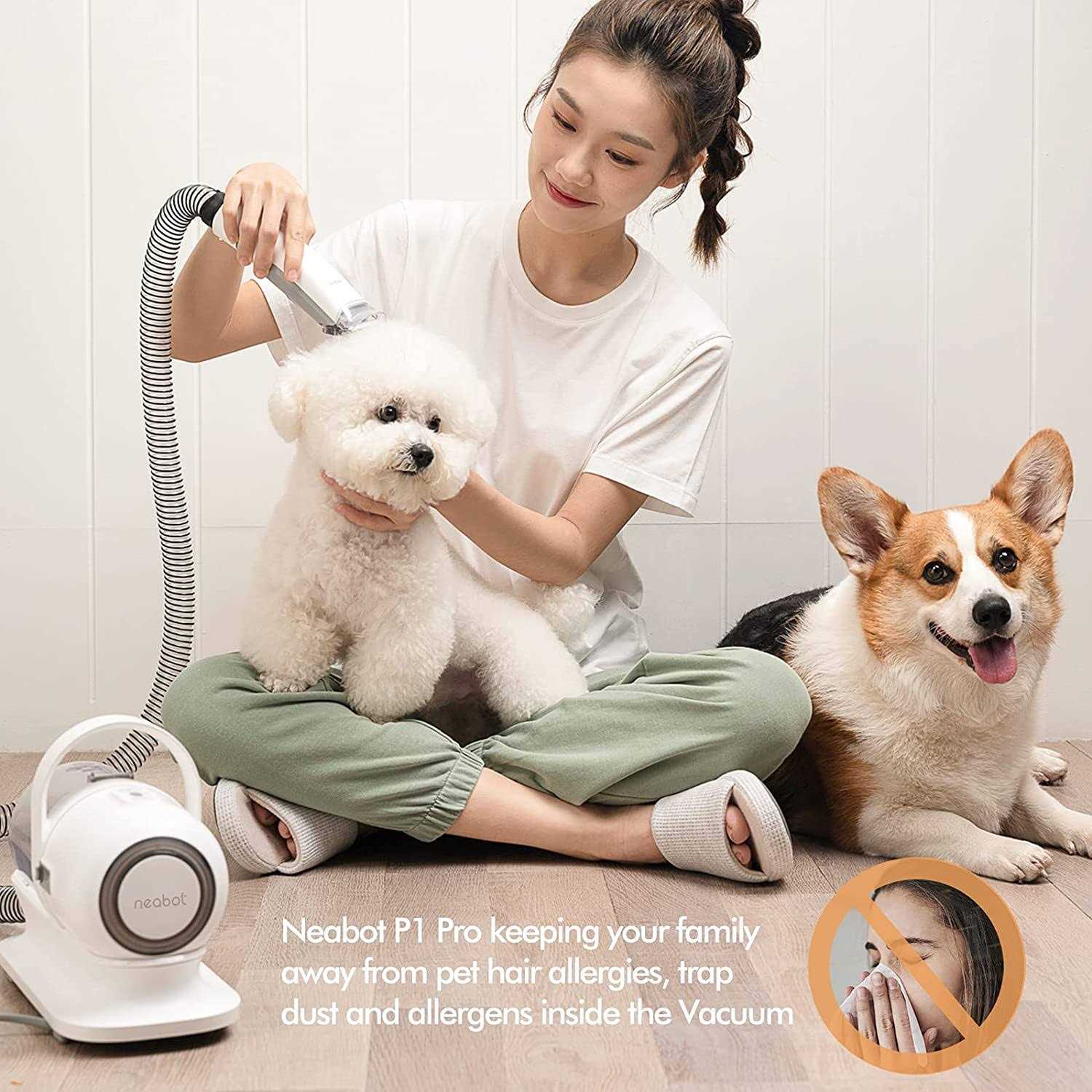 Neakasa by neabot P1 Pro Pet Grooming Kit &amp; Vacuum Suction 99% Pet Hair - Pet Supplies online store