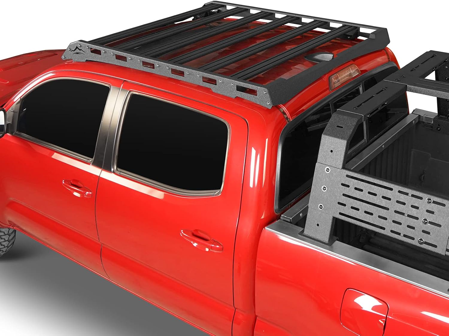 Hooke Road Tacoma Double Cab Roof Rack Top Basket Luggage Storage Cargo Carriers for 2005-2023 Toyota Tacoma 2nd 3rd Gen Pickup (Double Cab Only)