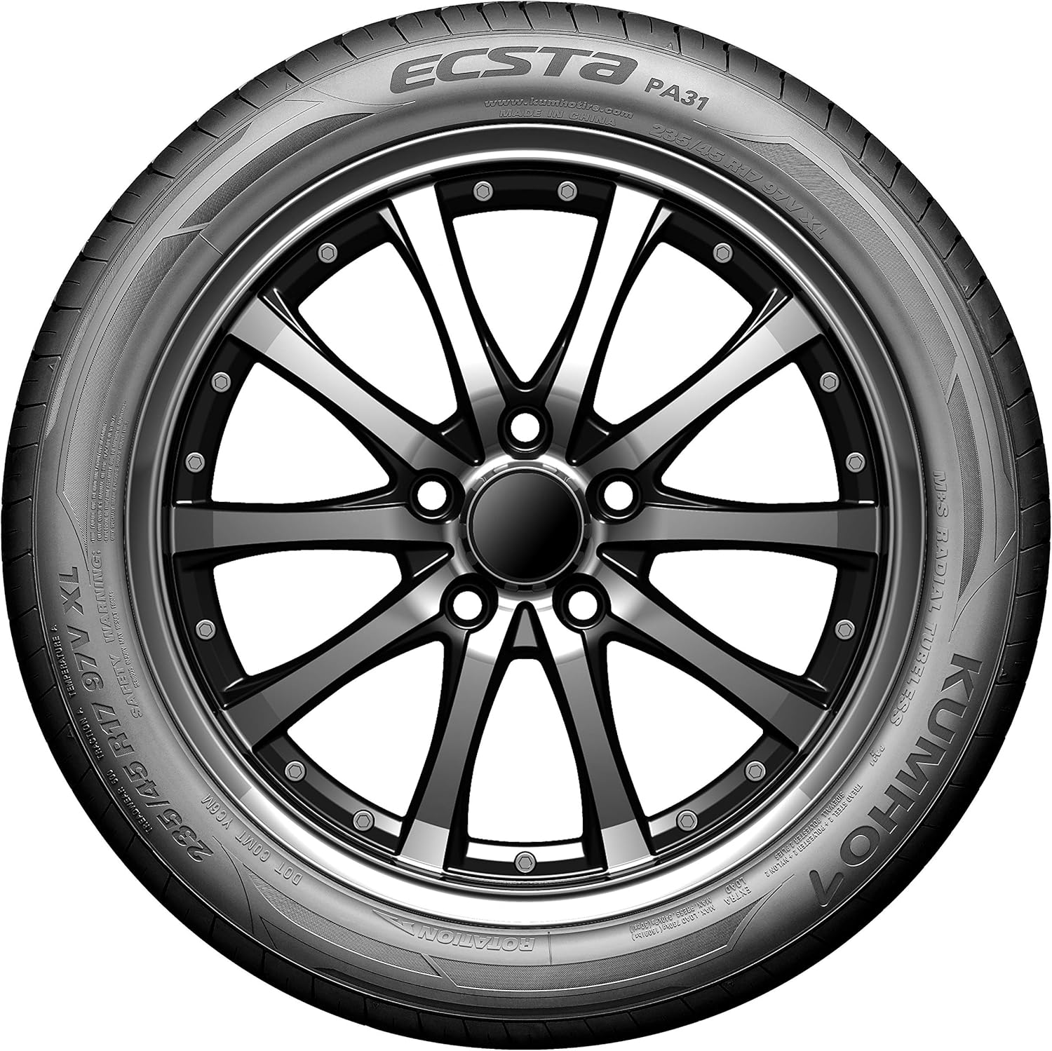 Kumho Ecsta PA31 All-Season Tire - 205/50R15 86V Pack of 2