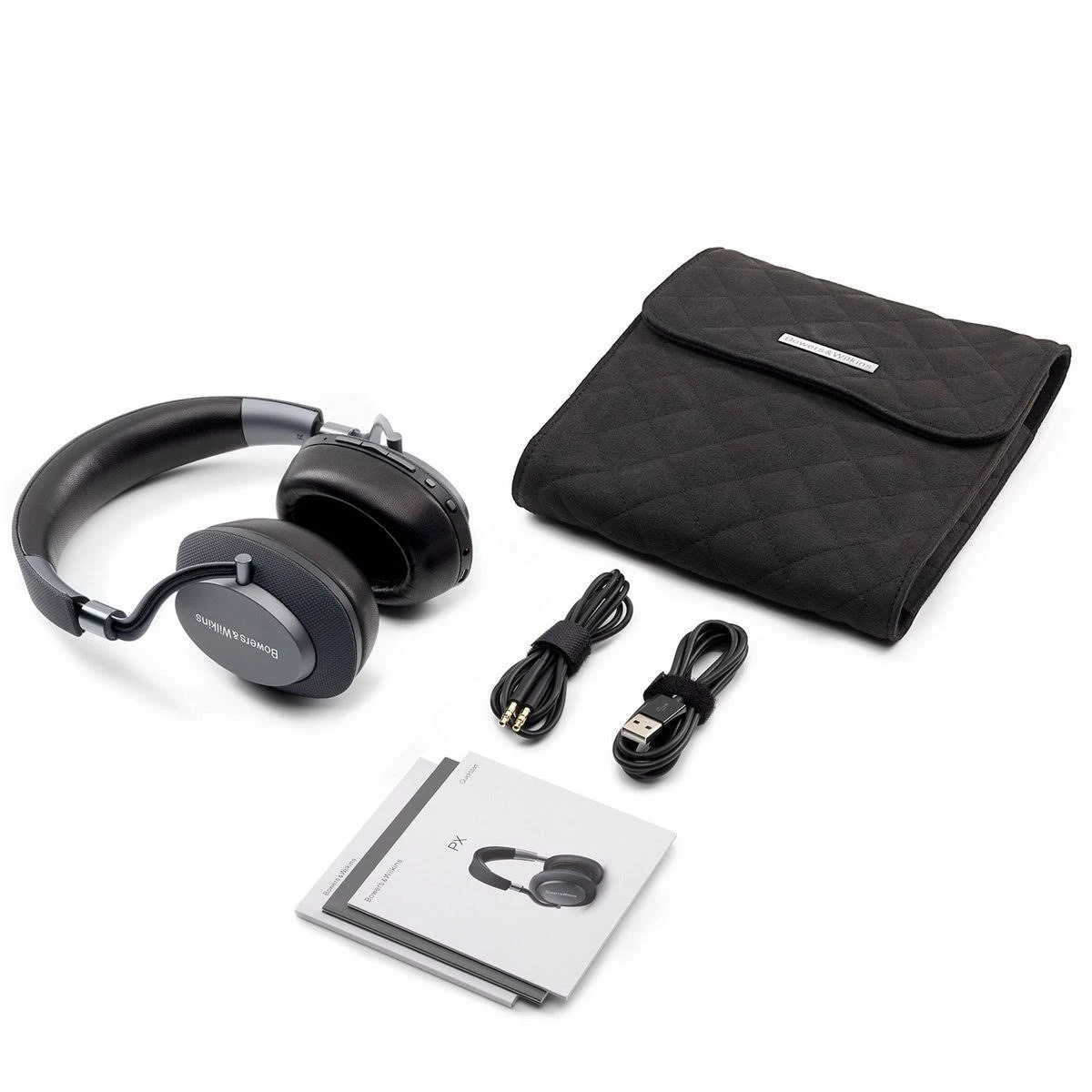 Bowers u0026 Wilkins PX Wireless Over-Ear Headphones (Factory Certified Refurbished, Gray/Black)