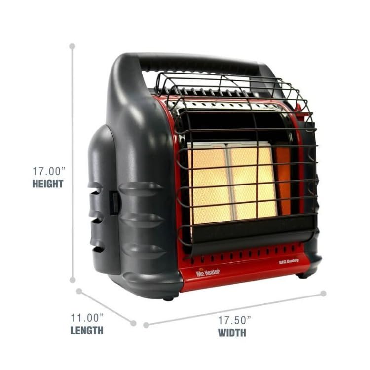 Mr. Heater 18,000 BTU Portable Propane Big Buddy Heater - Mass and CA Version