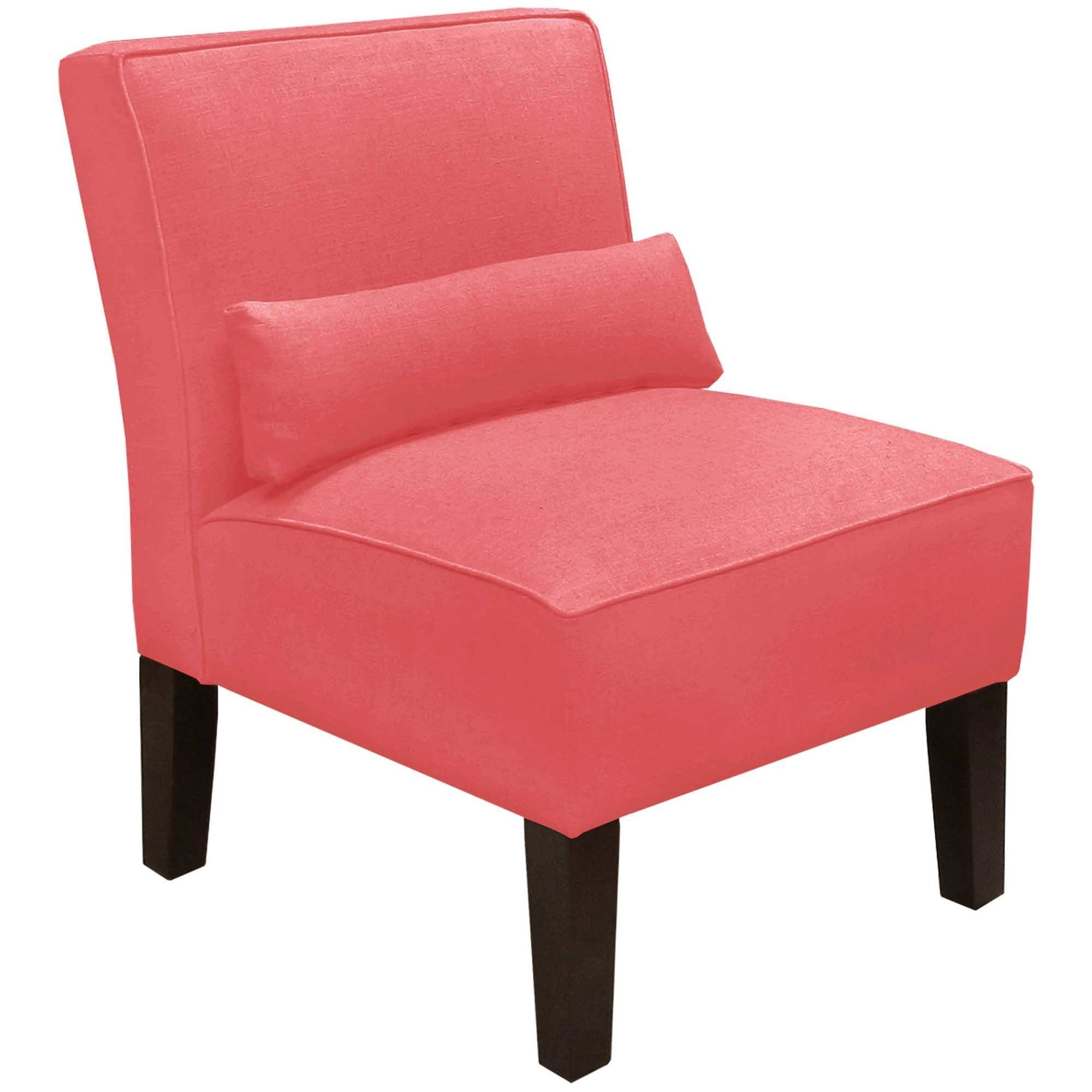 Skyline Furniture Armless Chair in Linen Navy