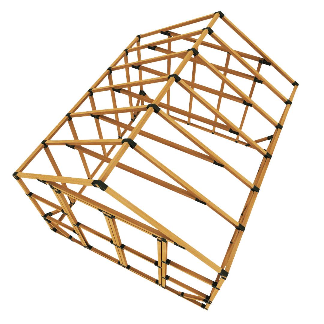 E-Z Frame 10 ft. W x 12 ft. D Custom DIY Greenhouse Bracket Kit