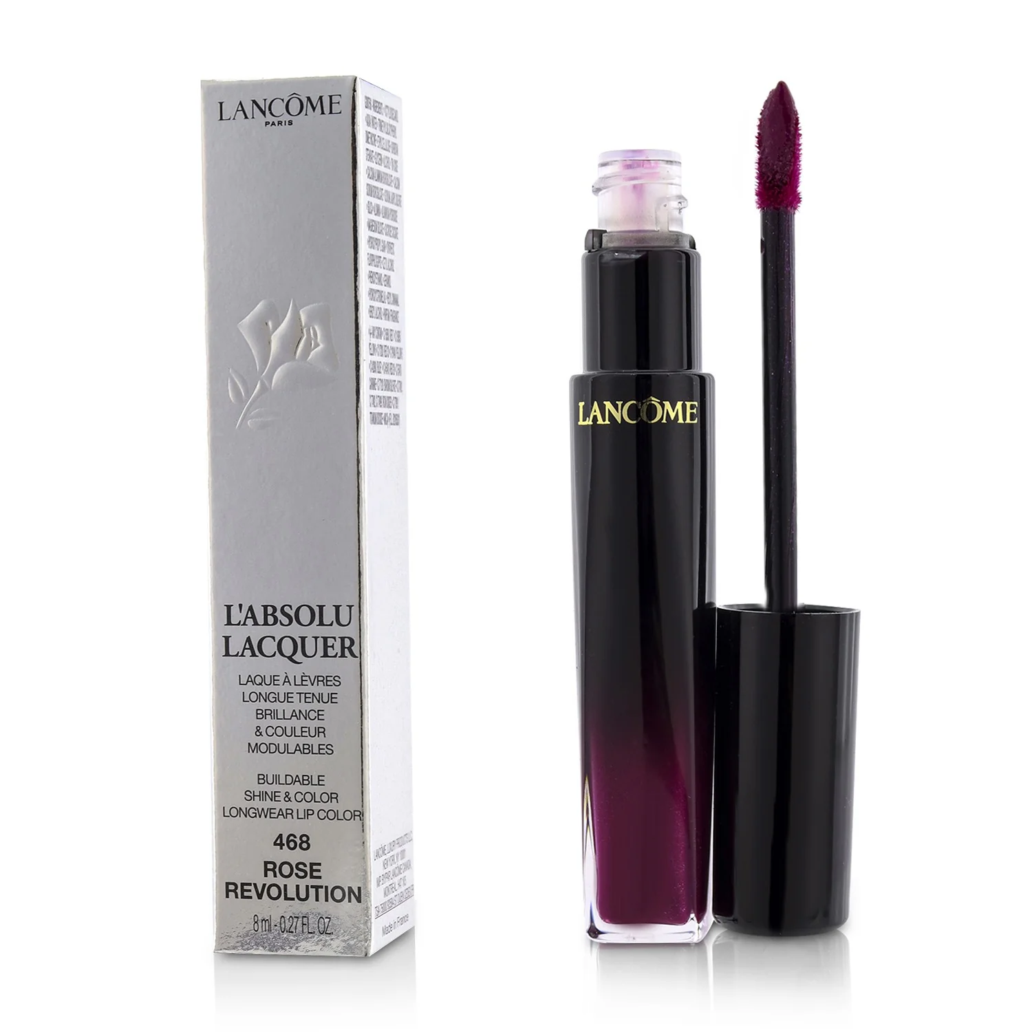 Lancome L'Absolu Lacquer Buildable Shine & Color Longwear Lip Color - # 366 Power Rose  8ml/0.27oz