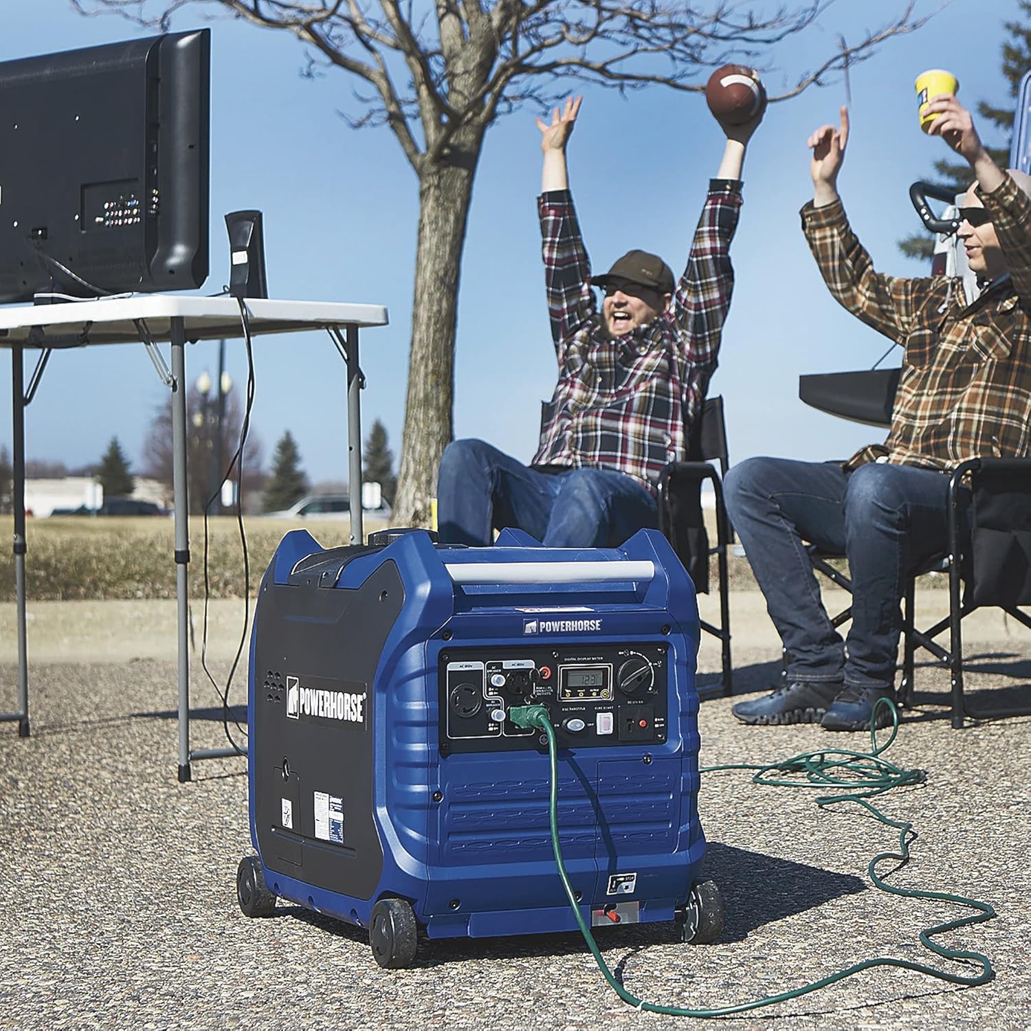 Powerhorse Inverter Generator - 4500 Surge Watts, 3500 Rated Watts, Electric Start, EPA and CARB Compliant, Model# LC4500i Pack of 2