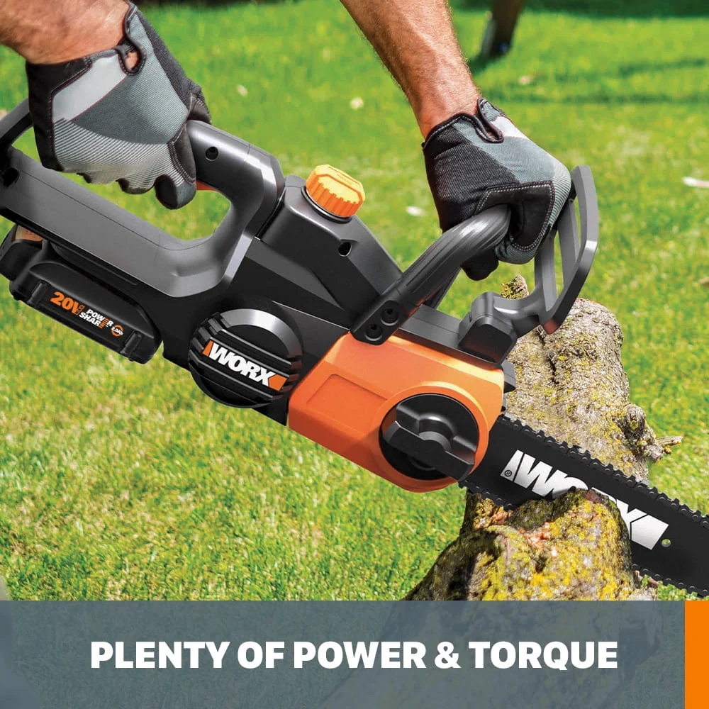 Worx WG322.9 20V Power Share 10 Cordless Chainsaw with Auto-Tension (Tool Only)