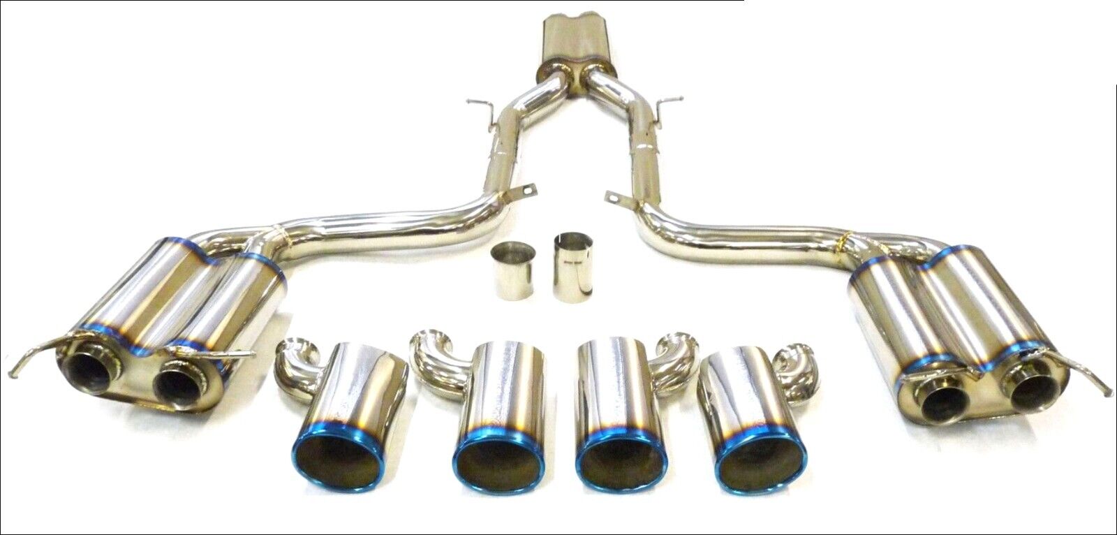 Stainless Catback Exhaust Fitment For 08 thru 13 Mercedes Benz W204 C63 AMG By OBX