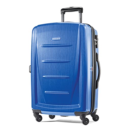 Samsonite Winfield 2 Hardside Expandable Luggage with Spinner Wheels, Brushed Anthracite, Checked-Large 28-Inch