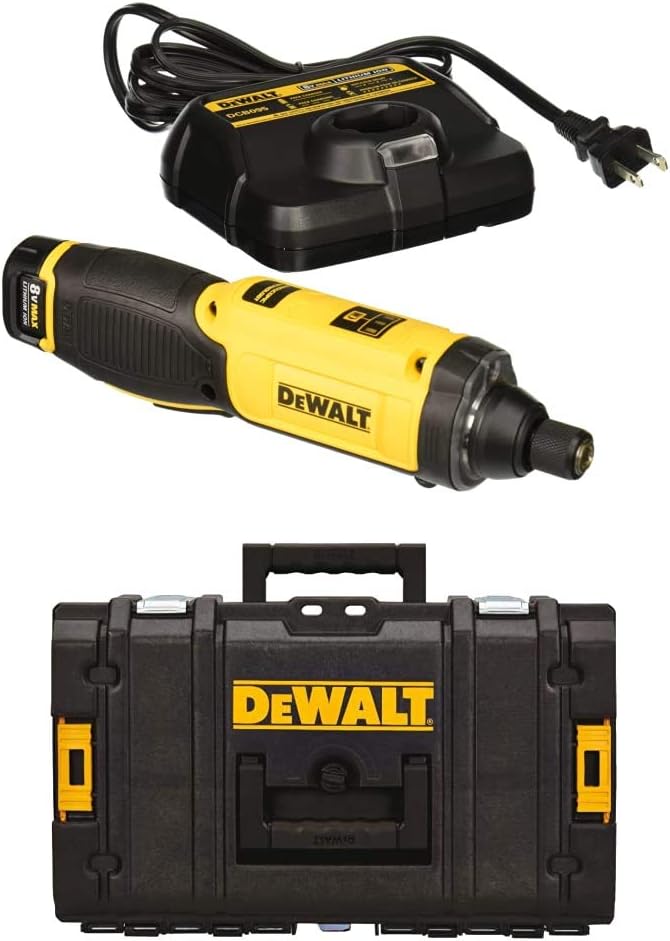 DEWALT 8V MAX Cordless Screwdriver Kit, Gyroscopic, 1 Battery, Electric (DCF682N1), Black