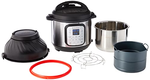 Instant Stainless Steel Duo Crisp Programmable Outer Lid Automatic pressure cooker