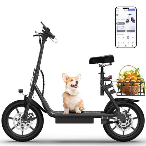 Electric Scooter for Adults, 8.5"/10" Tires, 19/22Mph, 350W/500W Motor, 21-28 Miles Range, Folding E-Scooter with Dual Suspension,APP(V1/SPRO/MAX/PRO)