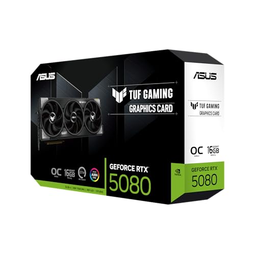 ASUS TUF Gaming NVIDIA GeForce RTX™ 4080 Super OC Edition Gaming Graphics Card (PCIe 4.0, 16GB GDDR6X, HDMI 2.1a, DisplayPort 1.4a)