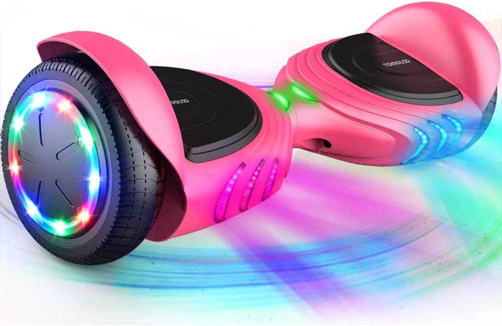 TOMOLOO Hoverboard, Electric Self Balancing Smart Scooter, ul 2272 Certified Hover Board 6.5 Two Wheel with Music Speaker and Led Light