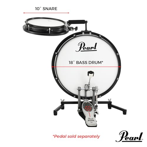 Pearl Compact Traveler Drum Set 18" Bass Drum & 10" Snare Drum with Bag (Cymbals & Hardware Sold Separately)*