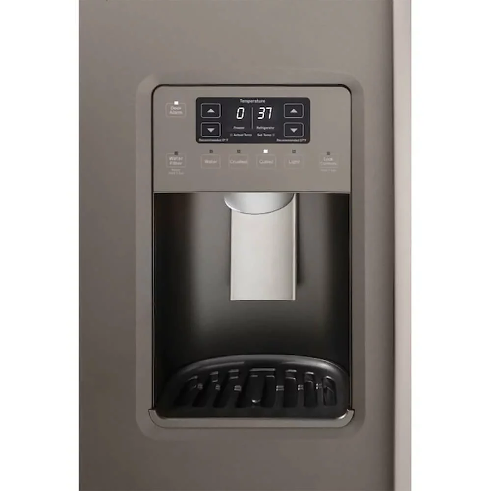 GE GSS25GMPES 25.3 Cu. Ft. Slate Side-By-Side Refrigerator w/ Ice Maker