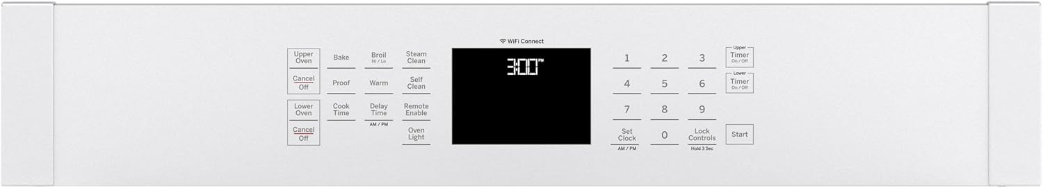 GE Appliances JTD3000DNWW 30" Built-In Double Wall Oven - White