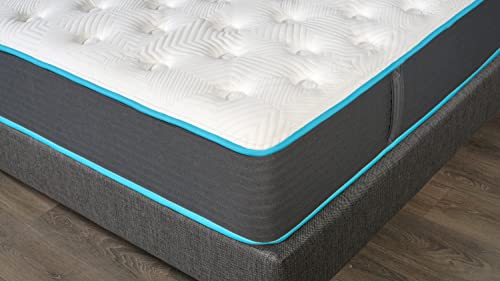 12" Inch Individually Wrapped Coil Pocket Spring Hybrid Mattress, Bed-in-a-Box, CertiPUR-US Certified Foam, Twin, White