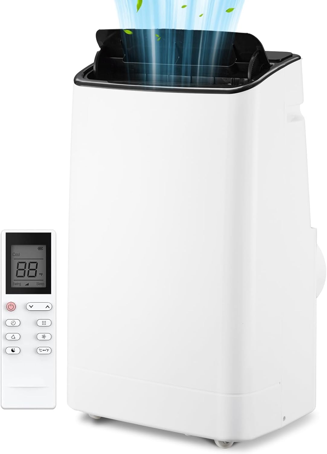 Acekool Portable Air Conditioner 14000 BTU, portable ac unit with Remote Control, Energy-Efficient Cooling for 750 Sq.ft Space, 3In1 Cool, Fan, Dehumidify Modes, windowless ac for bedroom room indoor