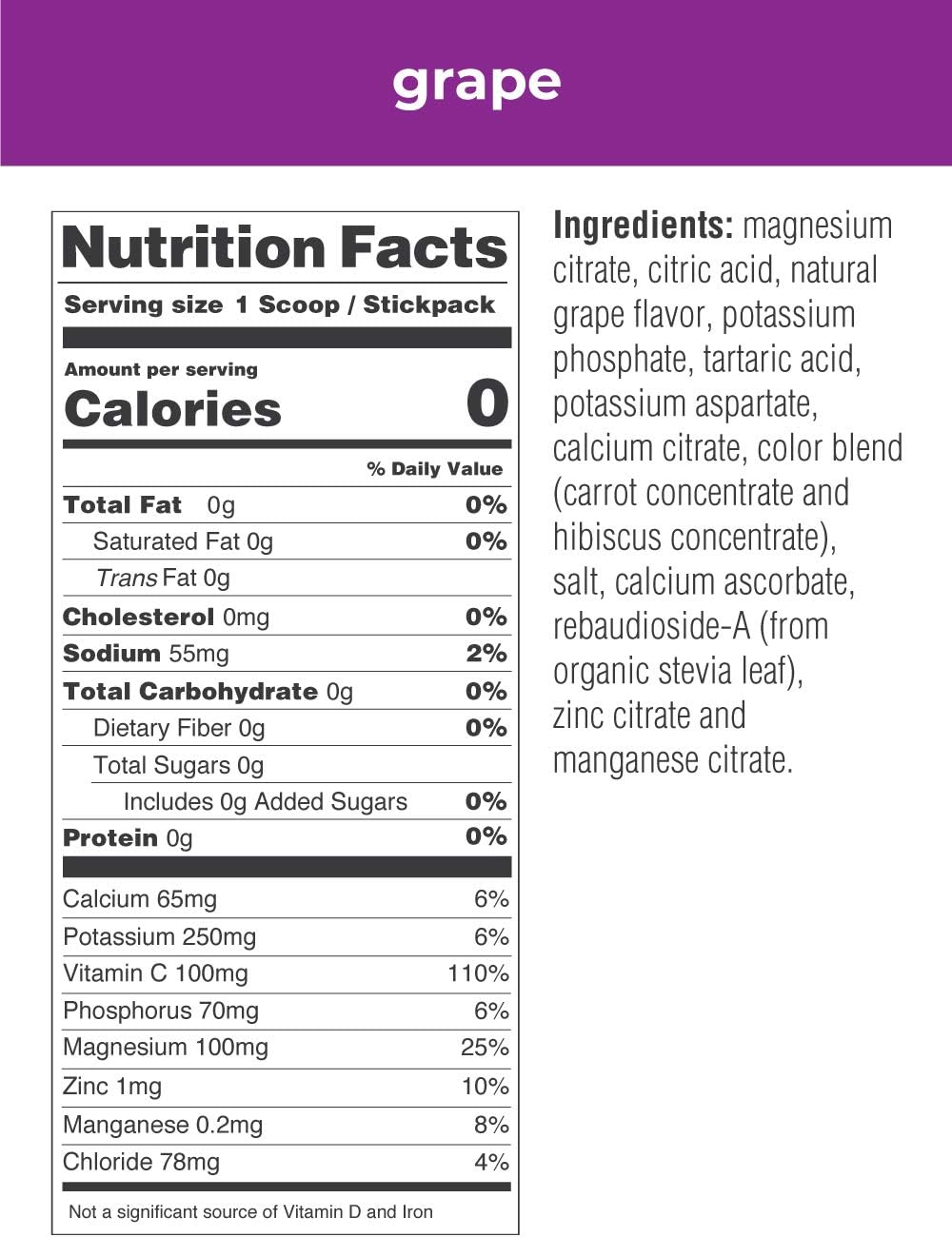 Ultima Replenisher Electrolyte Hydration Powder, Grape, 90 Serving Canister - Sugar Free, 0 Calories, 0 Carbs - Gluten-Free, Keto, Non-GMO with Magnesium, Potassium, Calcium