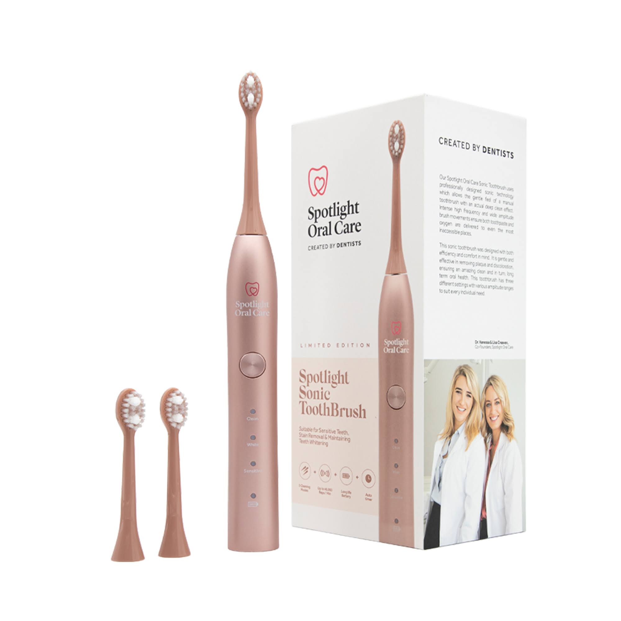 Spotlight Oral Care Rose Gold Sonic Toothbrush