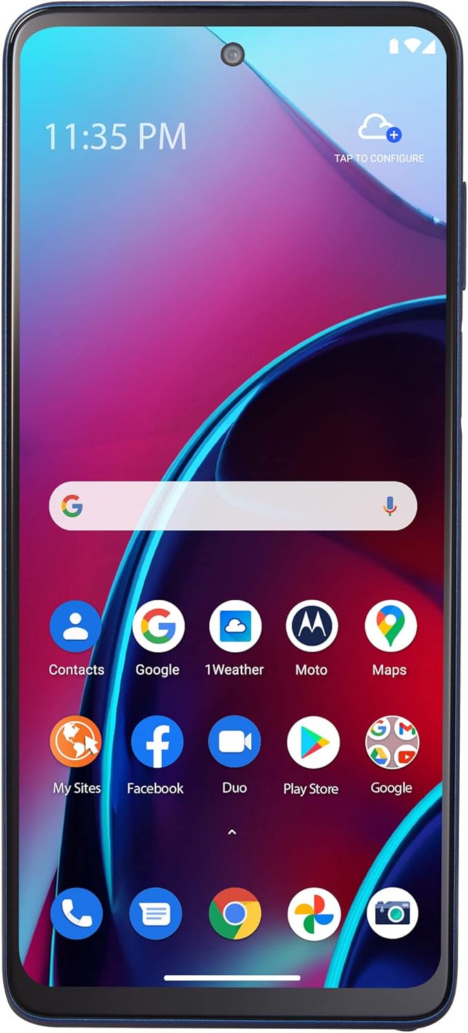 TracFone Motorola moto g Stylus (2022), 128GB, Blue - Prepaid Smartphone (Locked)