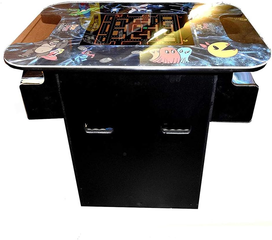 Doc and Pies Arcade Factory Cocktail Arcade Machine - 60 Retro Games - Full Size LCD Screen, Buttons and Joystick
