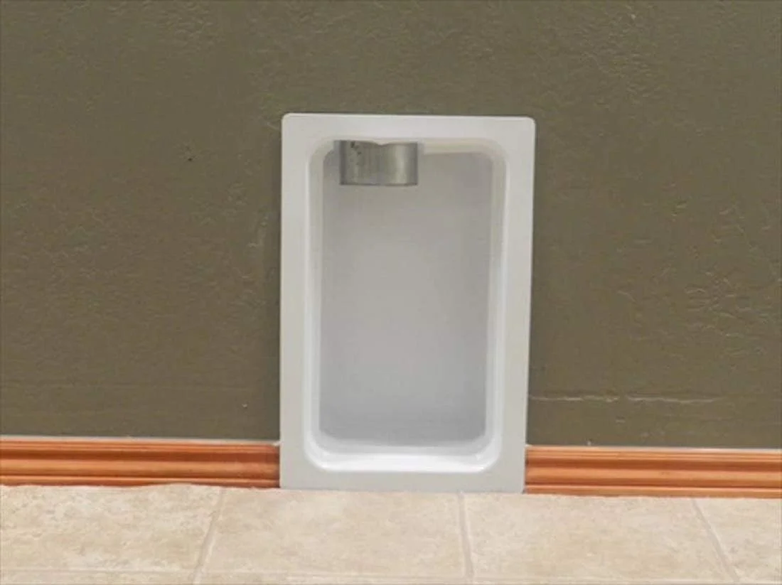 Dryer Vent Box Metal White with Trim Ring for 2x4 Wall - Curated Treasures Market