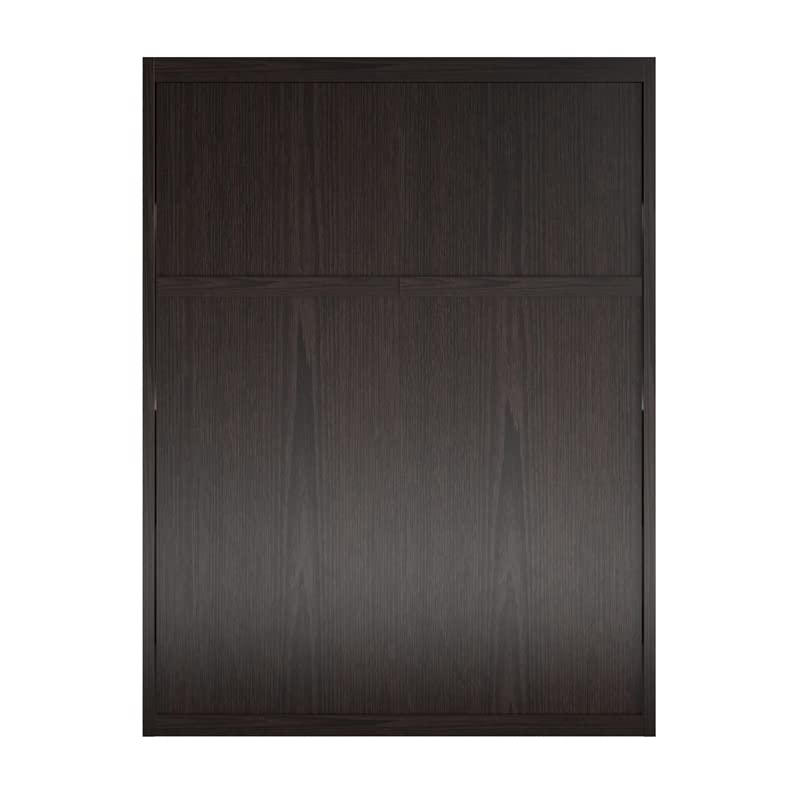 Signature Sleep Queen Murphy Wall Bed with Memory Foam Mattress in Ivory Oak