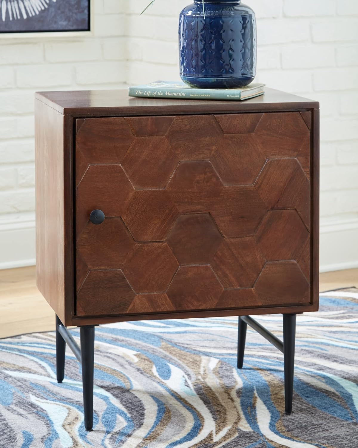 Signature Design by Ashley Dorvale Accent Cabinet, 22" W x 16" D x 27" H, Brown