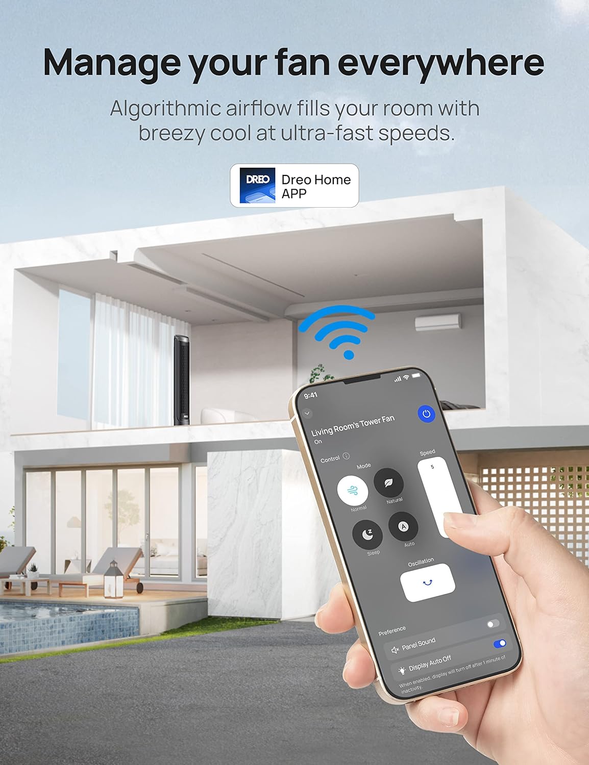 Dreo Smart Tower Fan Bundle with Remote and Voice Control