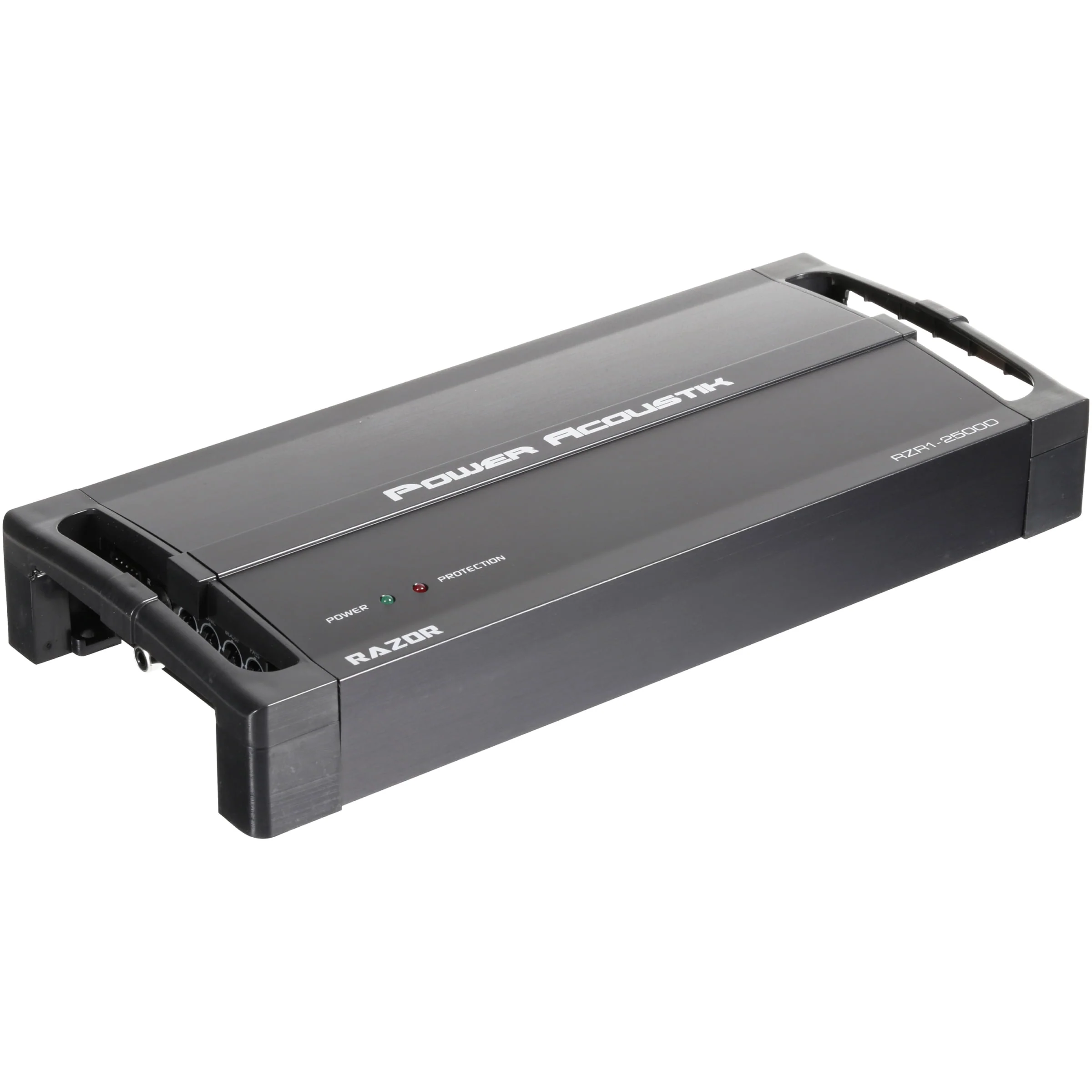 Power Acoustik RZR1-2500D Amplifier, Razor Series Subwoofer 1-Channel Amplifier, 2 Ohm Stable 2,500 Watt Max