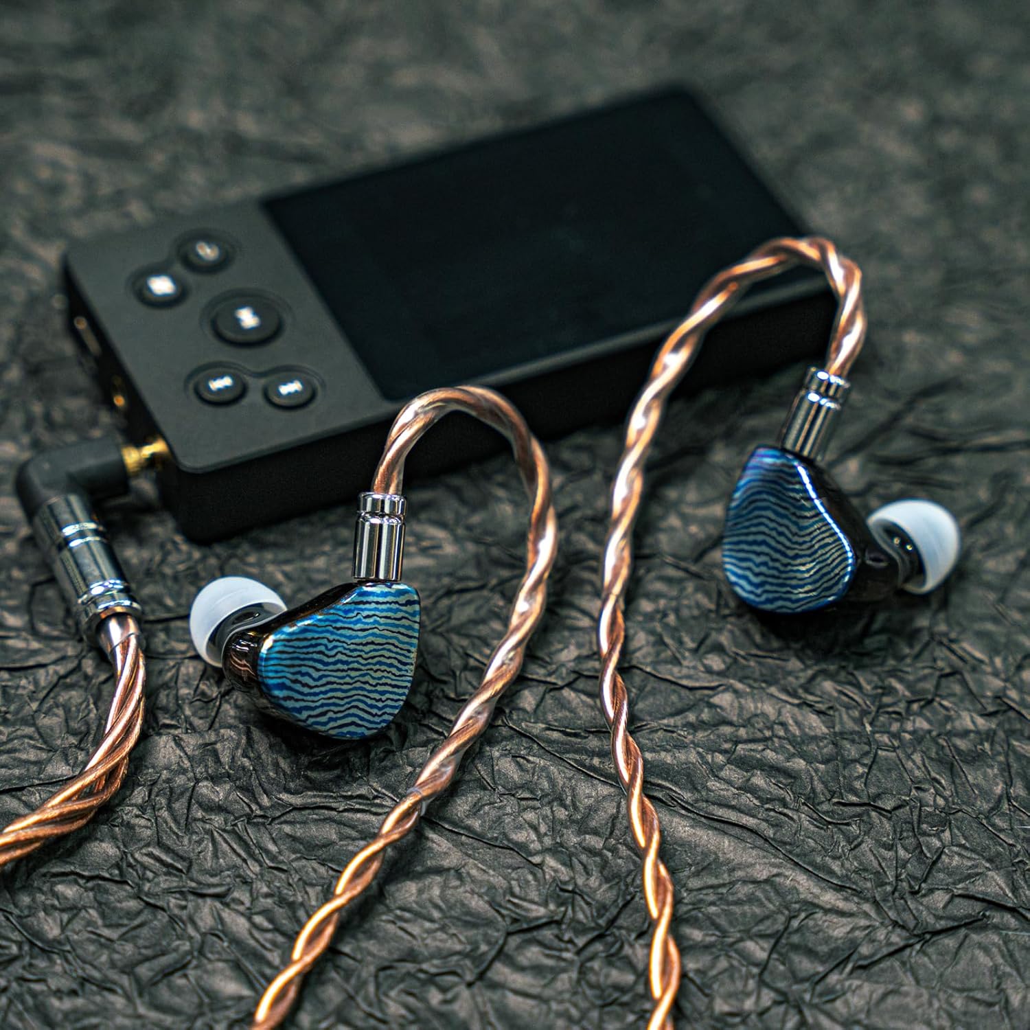 Linsoul 7Hz Aurora in Ear Monitor, 1 DD+1 Planar +2 BA IEM Earphones with 3D Printed Shells, Wired Gaming Earbuds, Detachable 2pin Cable for Musician Audiophile