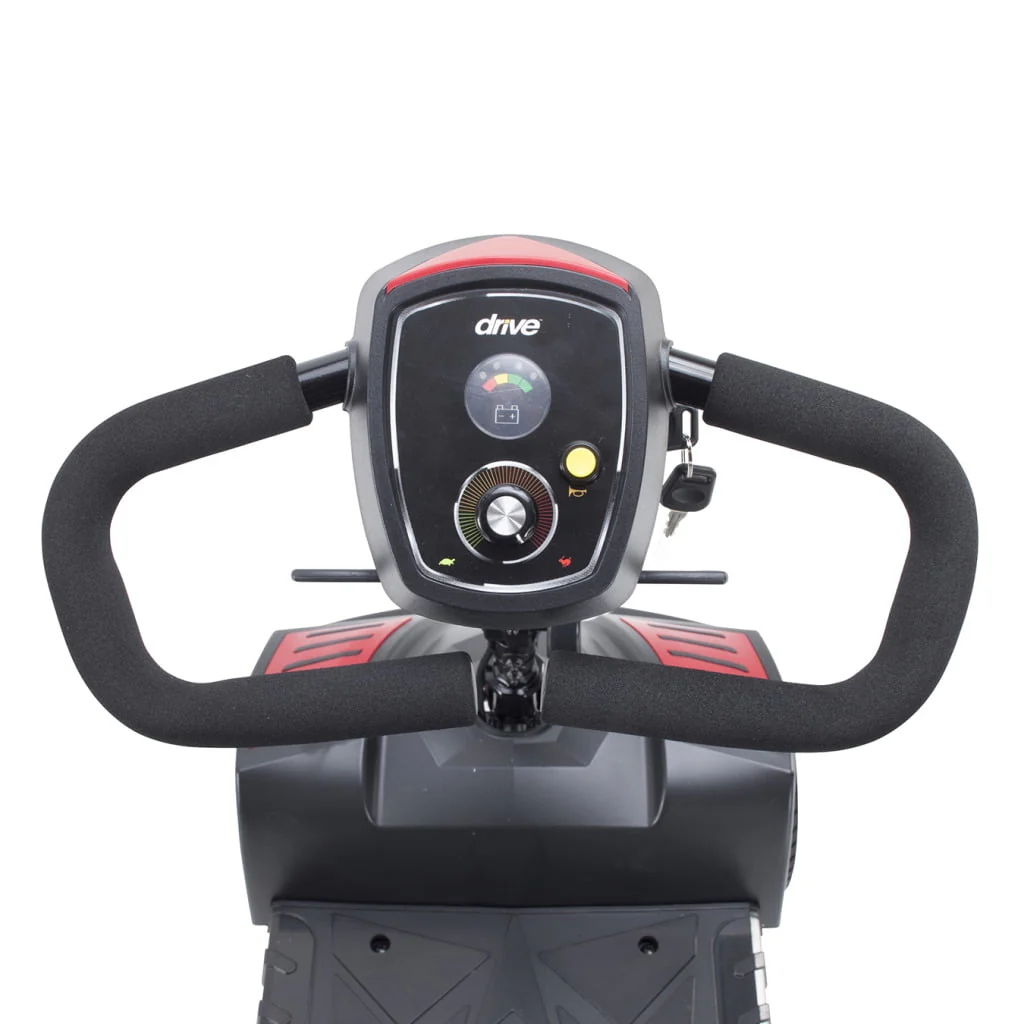 Drive Medical Scout Compact Travel Power Scooter, 4 Wheel, Extended Battery