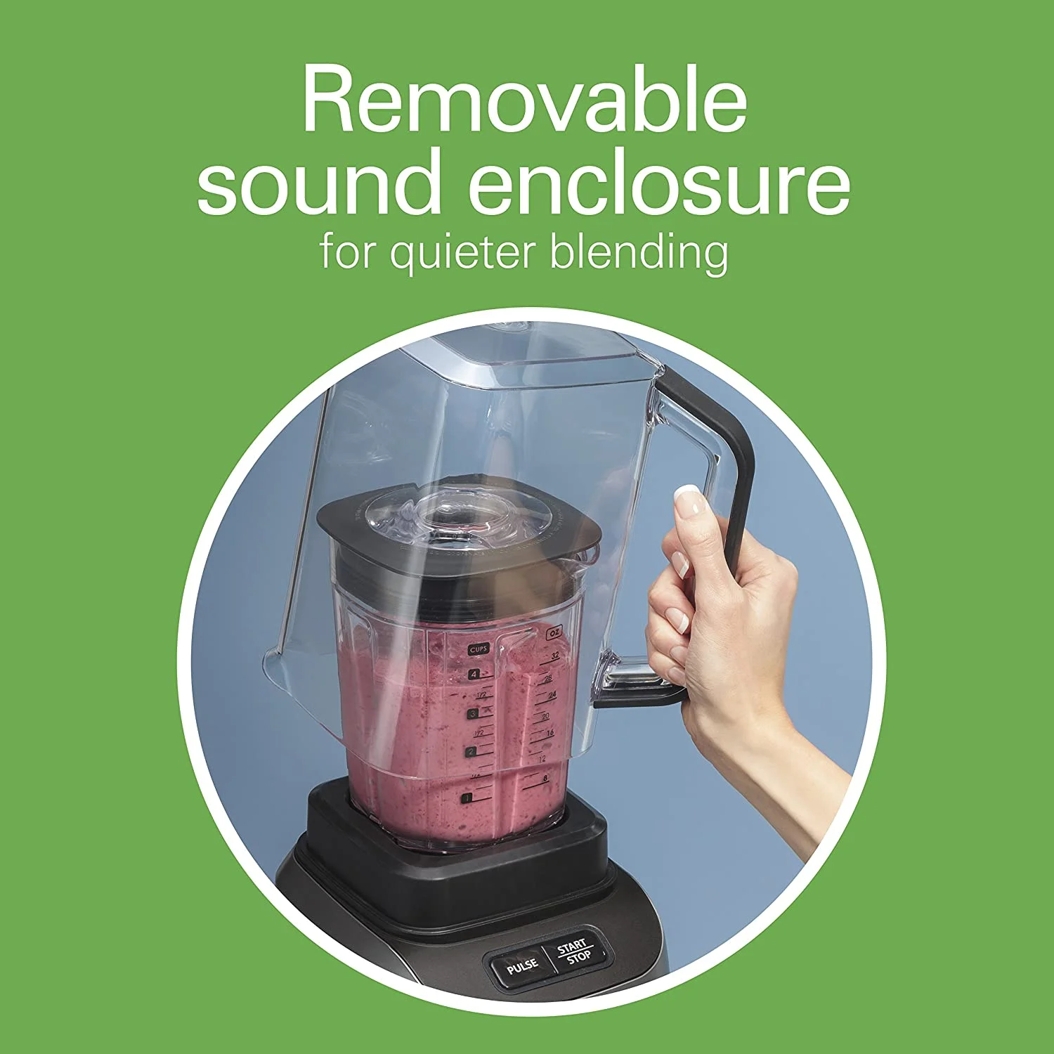 Hamilton Beach Professional 1500 W Blender, Quiet Shield, 32 oz Capacity - 58870