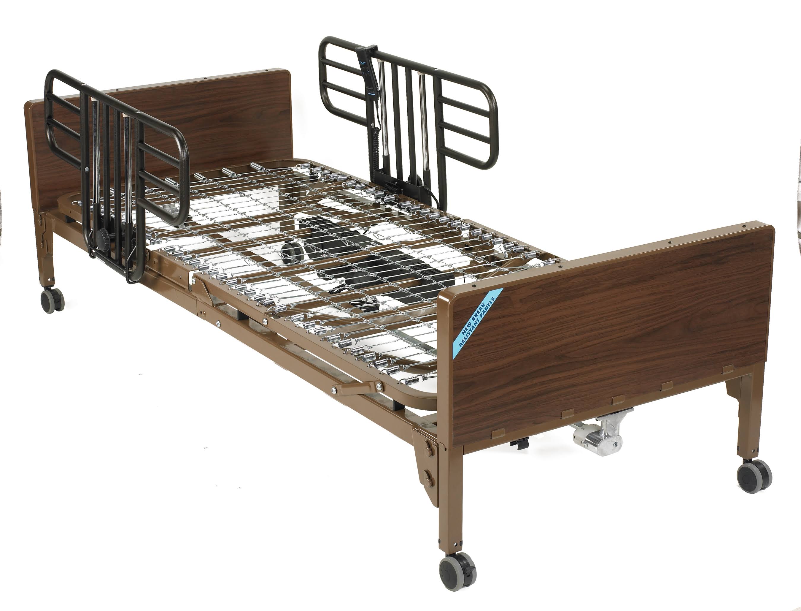 Drive Medical Delta Ultra Light Full Electric Bed with Half Rails