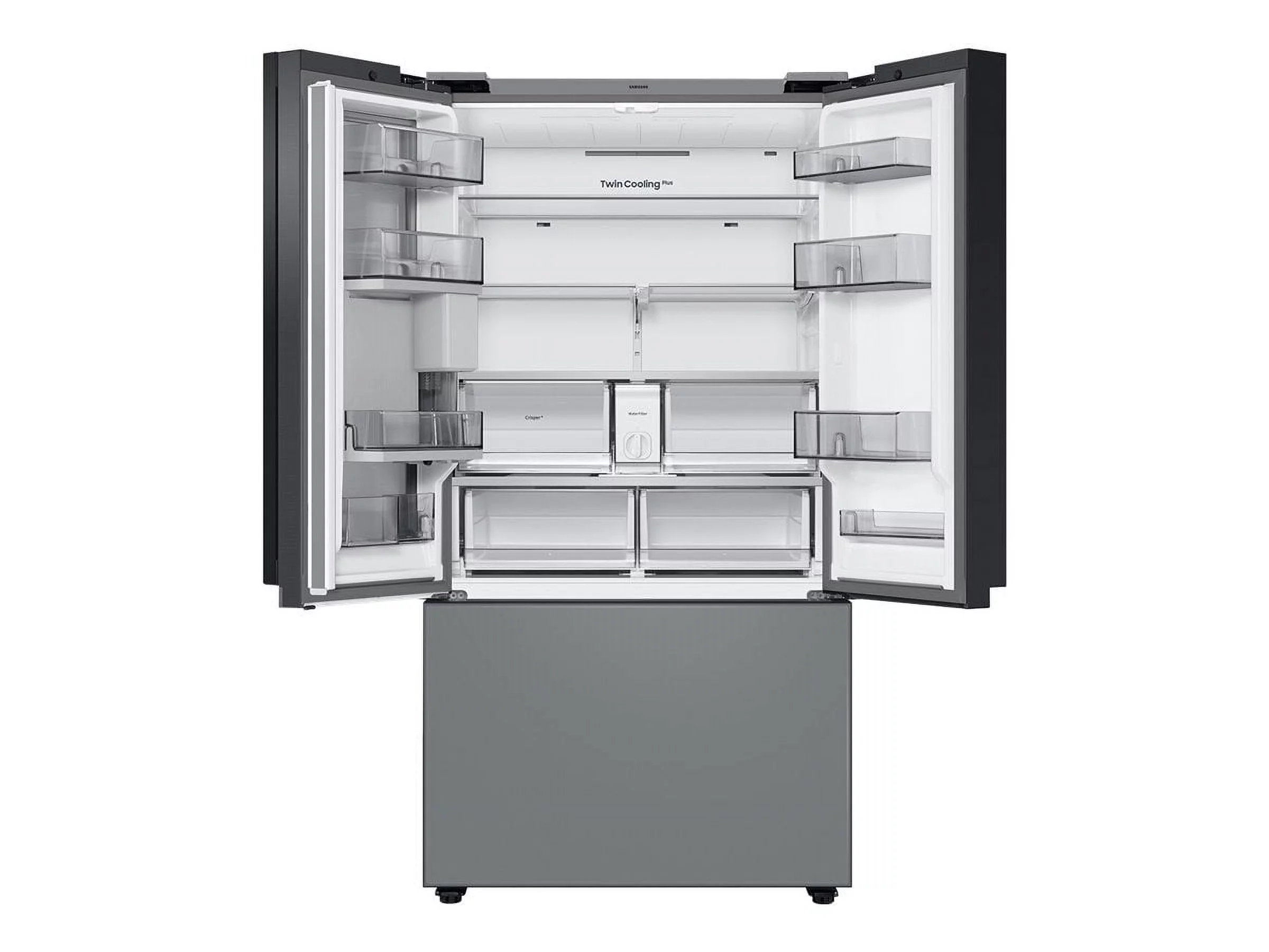 Samsung Bespoke 3-Door French Door Refrigerator (30 cu. ft.) - with Family hub Panel RF30BB69006M