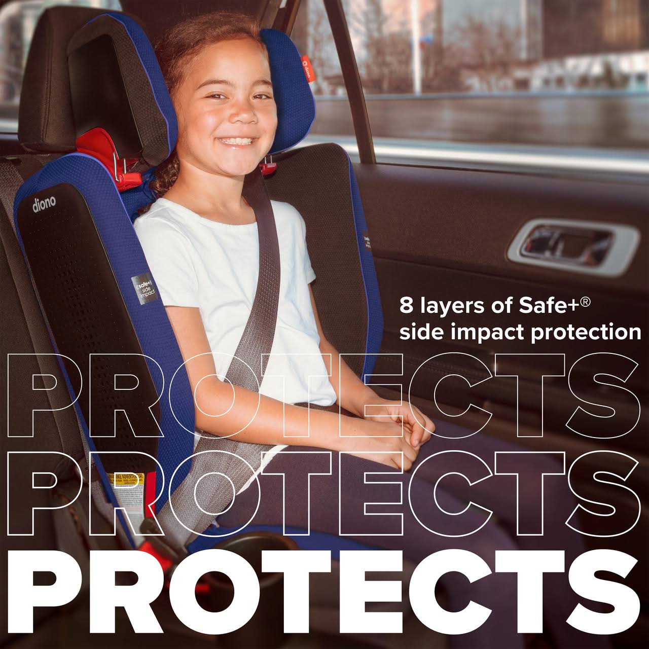 Diono Monterey 5 ist FixSafe Latch Booster Seat Black Jet