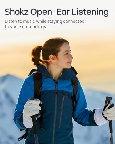 SHOKZ New OpenRun Pro 2 - Open-Ear, Bone Conduction Sport Headphones - with Reflective Strip - Sweat Resistant, Workout Headphones - Secure, Wireless, Comfortable Fit-Deep Bass and Smart Mic App