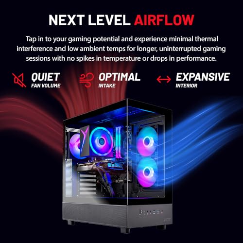 Skytech Azure Gaming PC Desktop, Ryzen 7 9700X 3.8 GHz (5.5GHz Turbo Boost), NVIDIA RTX 4060 8GB GDDR6, 2TB SSD, 32GB DDR5 RAM 6000 RGB, 650W Gold PSU, 360mm ARGB AIO, Wi-Fi, Win 11 Home