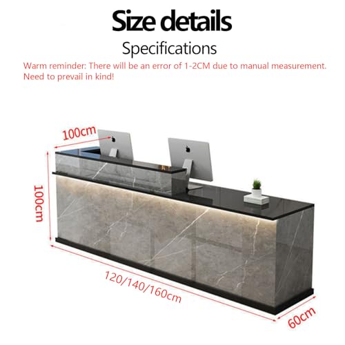 Cashier Company Front Desk Cashier Desk Reception Counter Simple Modern Simple Corner Cashier bar Table Company Reception Desk Clothing Store Convenience Store Store Counter 140×60×100cm D-2