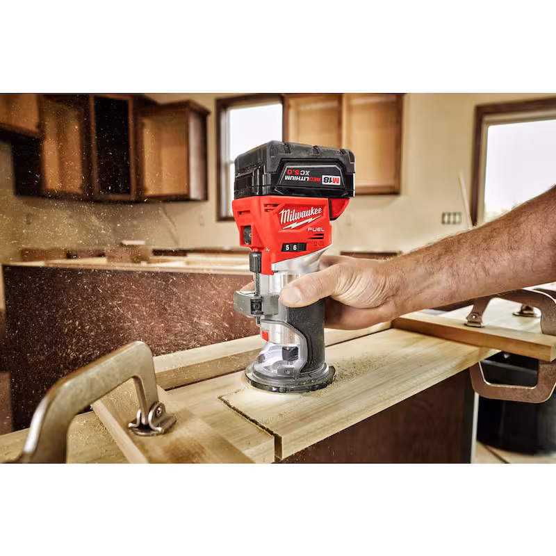 M18 FUEL 18V Lithium-Ion Brushless 10 in. Cordless Dual Bevel Sliding Compound Miter Saw with Compact Router