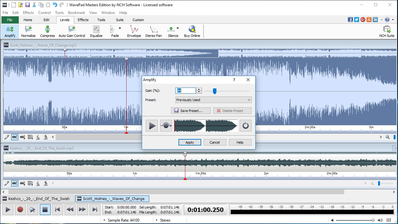 WavePad Audio Editing Software - Professional Audio and Music Editor for Anyone [Download] Pack of 2